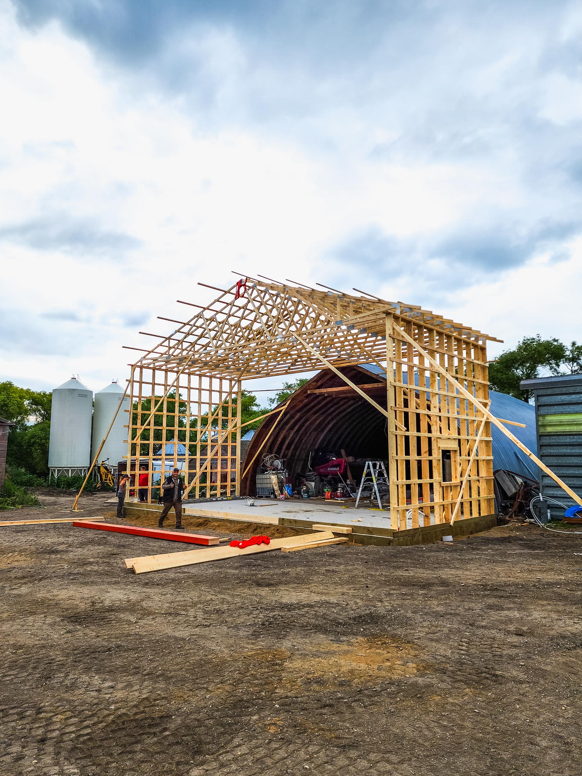 Grey Owl Construction team working on a project